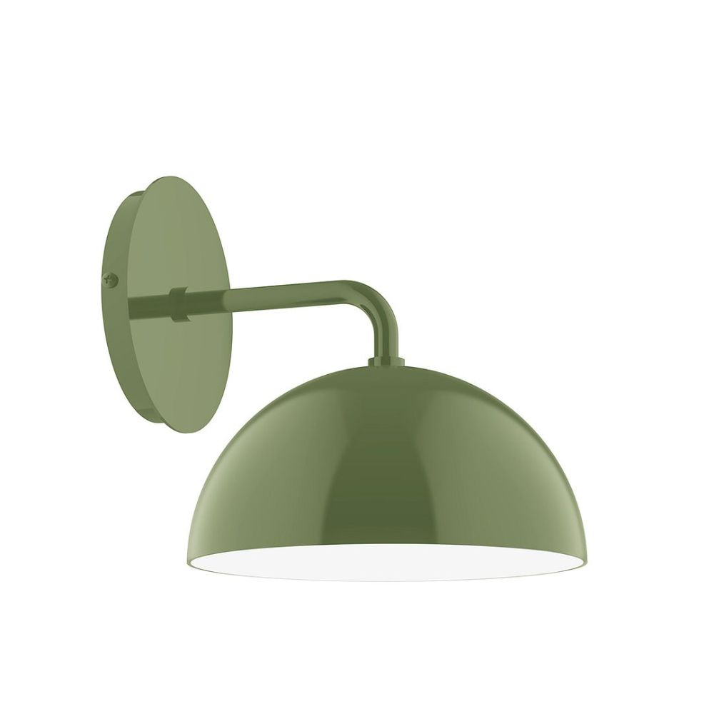 Montclair Lightworks SCJ431-22 8" Axis Mini Dome Wall Sconce Fern Green Finish
